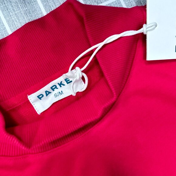 PARKE Valentine’s Day Varsity Mockneck Crimson / Peony 💟💞 - Picture 7 of 8